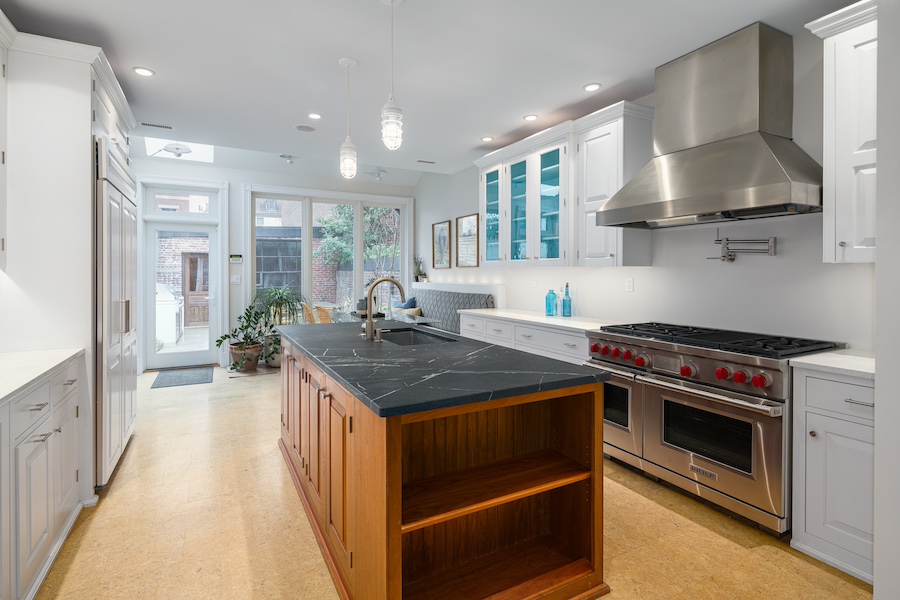 house for sale society hill renewed federal townhouse kitchen